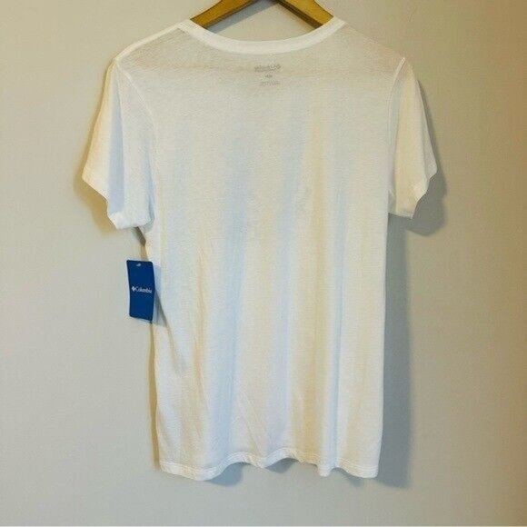 Columbia Western Winds White Short Sleeve T-shirtWomen's Size Medium - Picture 3 of 8